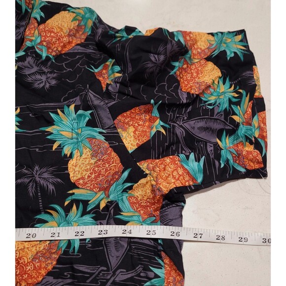 VTG Paradise Found Honolulu Made in Hawaii USA Rare Tropical Pineapple XL Rayon - Picture 4 of 8